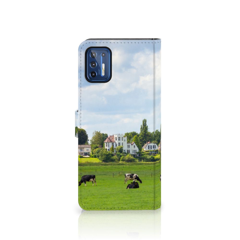 Motorola Moto G9 Plus Telefoonhoesje met Pasjes Koeien