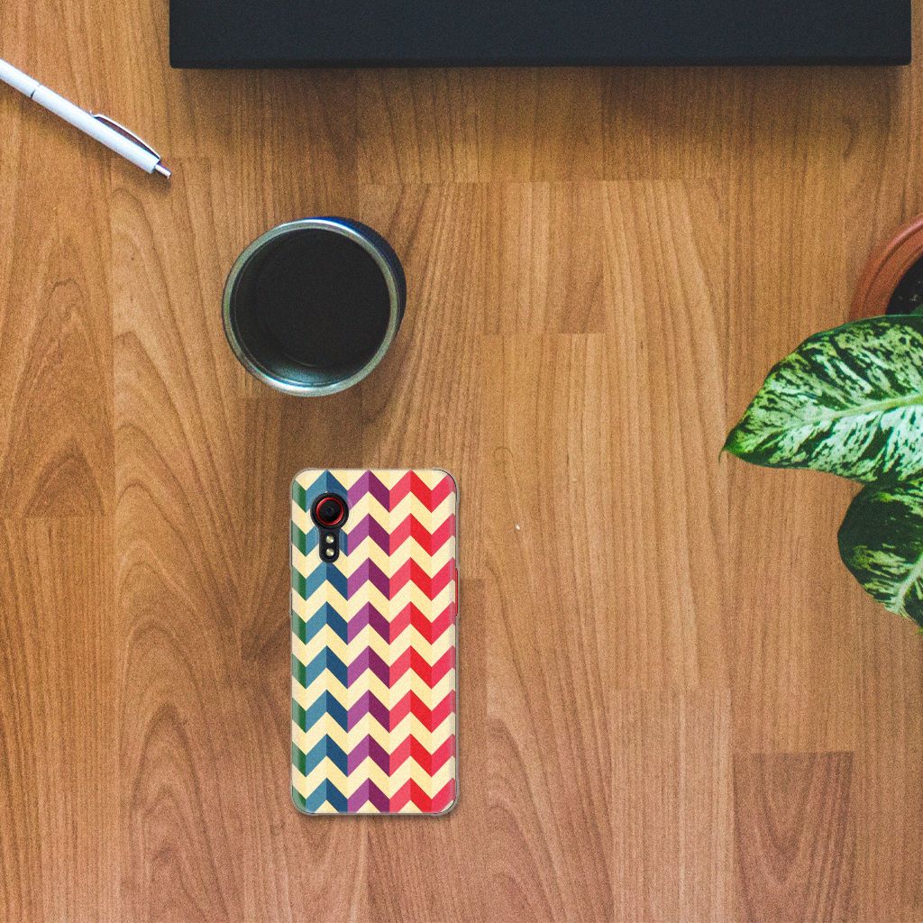 Samsung Galaxy Xcover 5 TPU bumper Zigzag Multi Color B2C Telecom