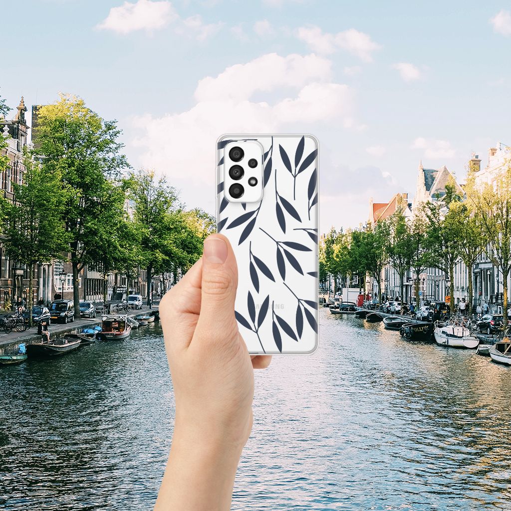 Samsung Galaxy A33 5G TPU Case Leaves Blue B2C Telecom