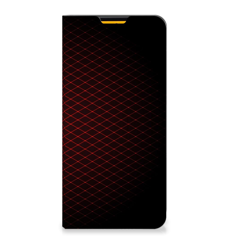 Samsung Galaxy M52 Hoesje met Magneet Geruit Rood - B2C Telecom