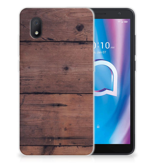 Alcatel 1B (2020) Bumper Hoesje Old Wood