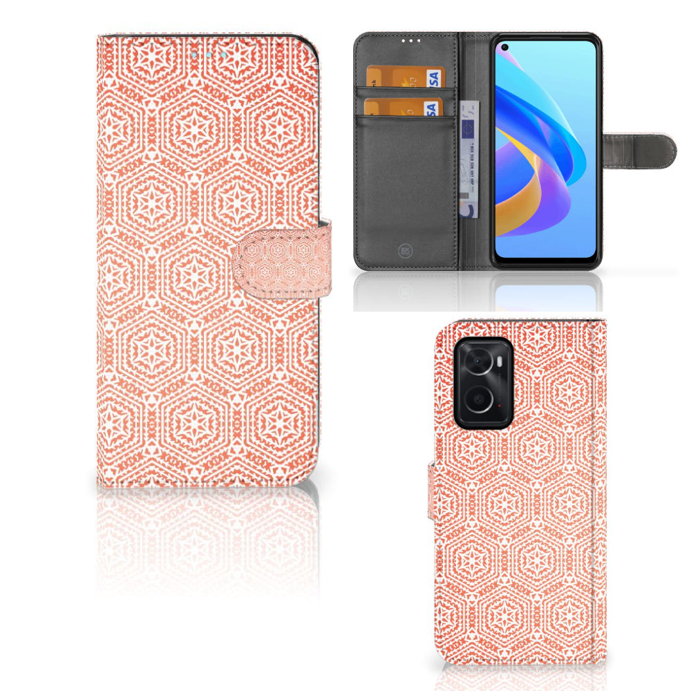 OPPO A76 | A96 Telefoon Hoesje Pattern Orange