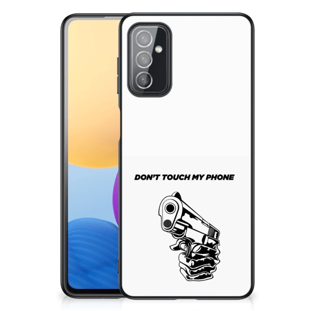 Samsung Galaxy M52 Telefoon Hoesje Gun Don't Touch My Phone B2C Telecom