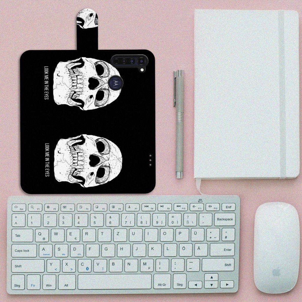 Telefoonhoesje met Naam Motorola Moto G Pro Skull Eyes