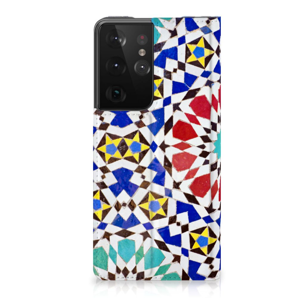 Samsung Galaxy S21 Ultra Standcase Mozaïek - B2C Telecom