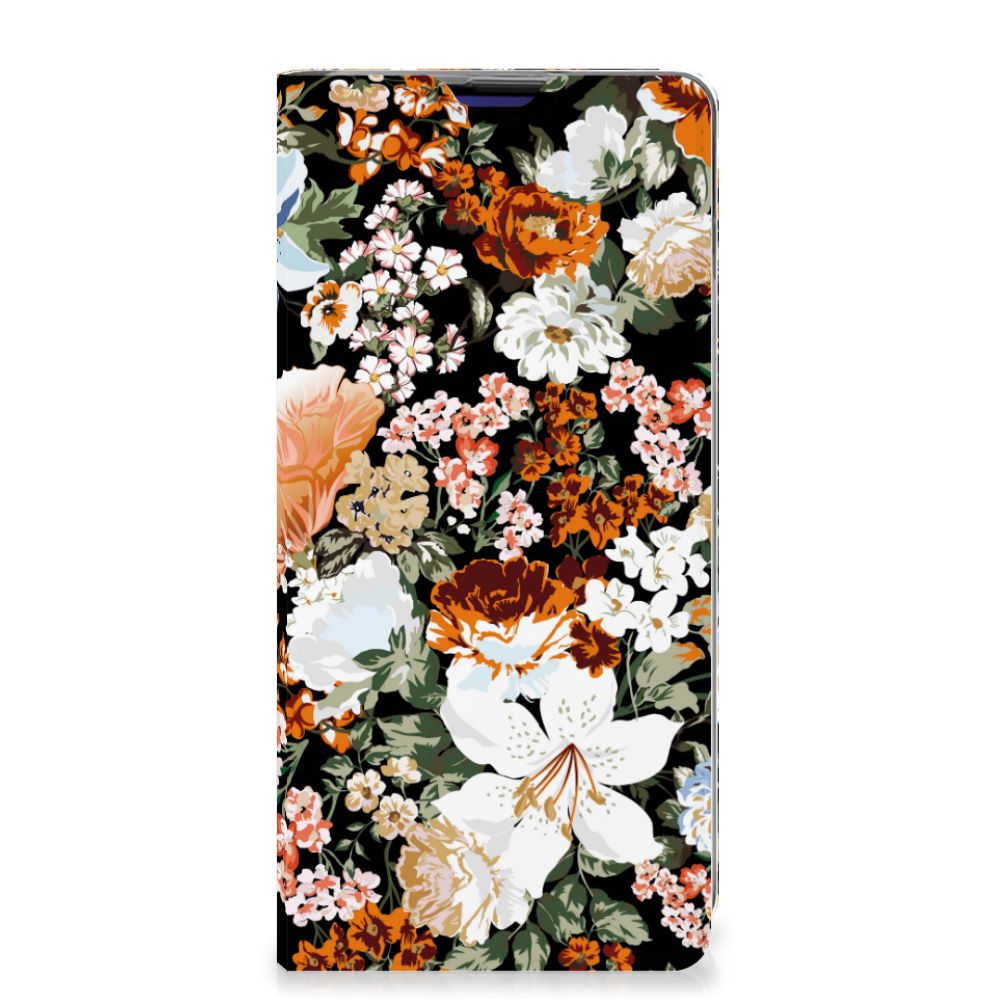 Smart Cover voor Samsung Galaxy S10 Plus Dark Flowers