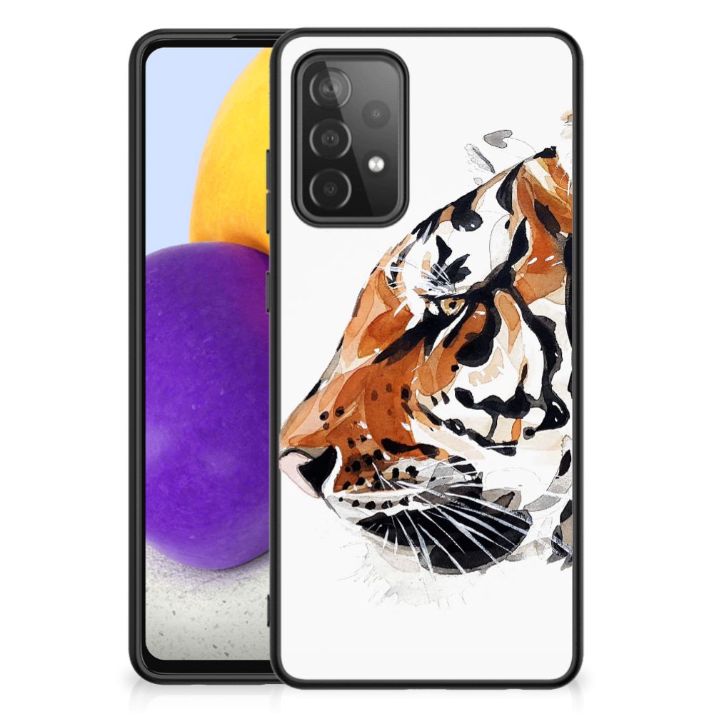 Kleurrijke Telefoonhoesje Samsung Galaxy A72 (5G/4G) Watercolor Tiger