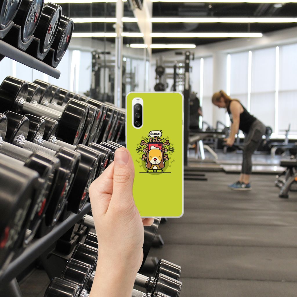 Sony Xperia 10 III Telefoonhoesje met Naam Doggy Biscuit B2C Telecom