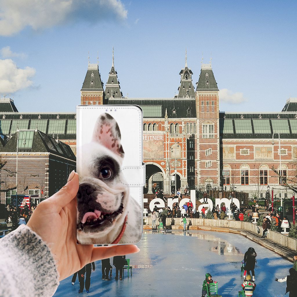Samsung Galaxy S20 Ultra Telefoonhoesje met Pasjes Franse Bulldog