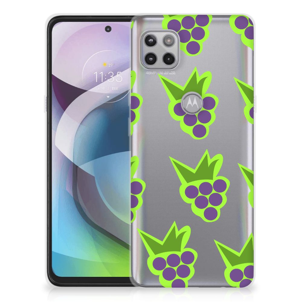 Motorola Moto G 5G Siliconen Case Druiven