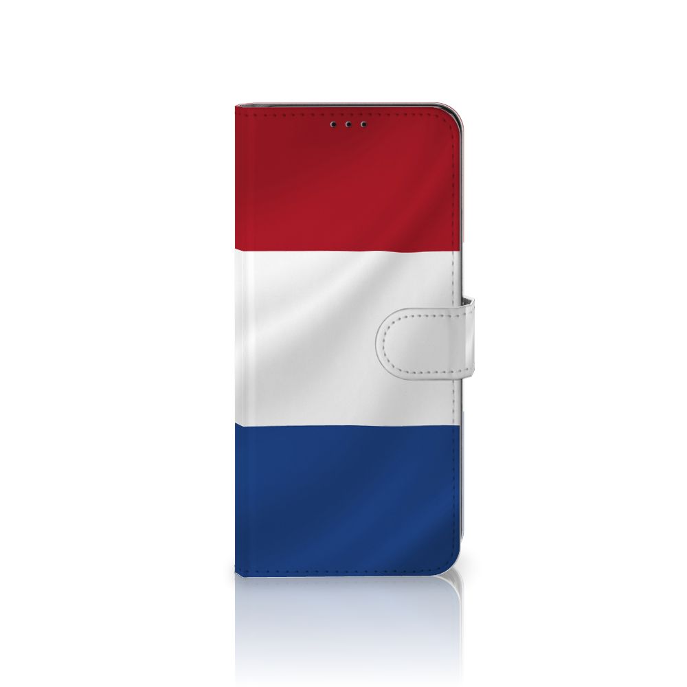 Samsung Galaxy S21 Ultra Bookstyle Case Nederlandse Vlag met artistiek ontwerp van de Nederlandse vlag.