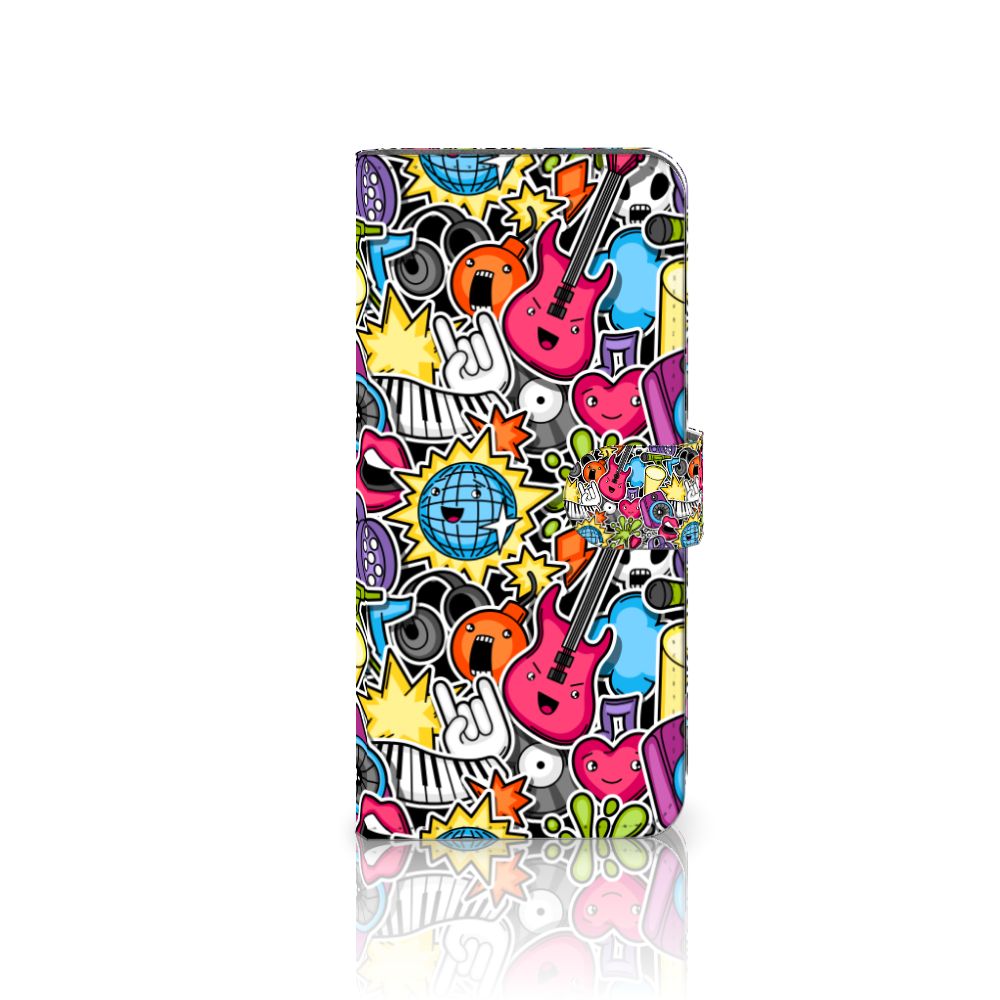 Xiaomi Redmi 10C Wallet Case met Pasjes Punk Rock