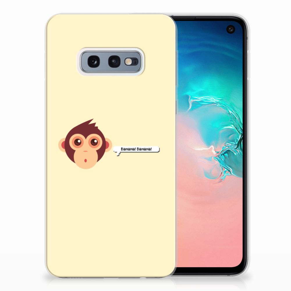 Samsung Galaxy S10e Telefoonhoesje met Naam Monkey