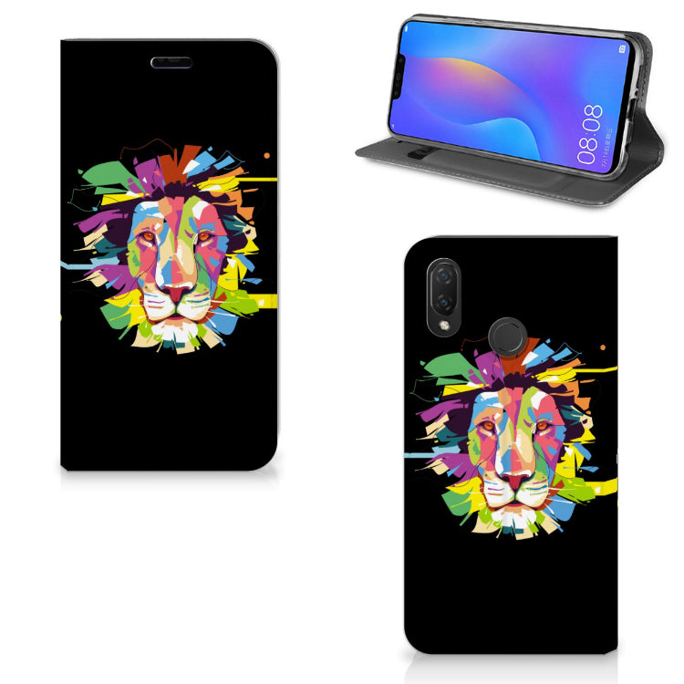 Huawei P Smart Plus Magnet Case Lion Color