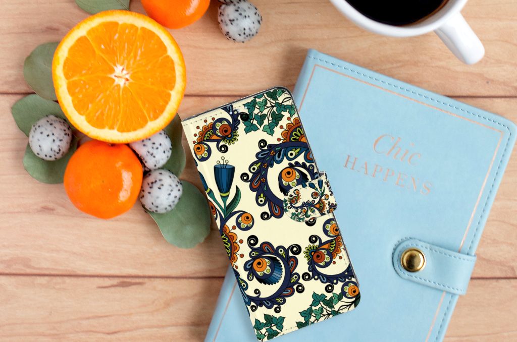 Wallet Case OPPO Reno 4 Pro 5G Barok Flower