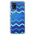 Samsung Galaxy A21s Doorzichtige Silicone Hoesje Zigzag Blauw