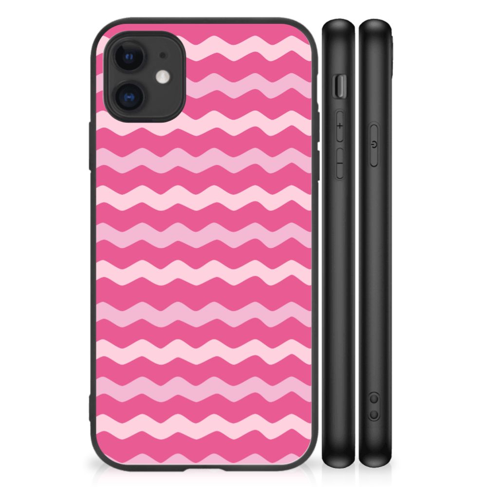 iPhone 11 Back Case Waves Pink B2C Telecom