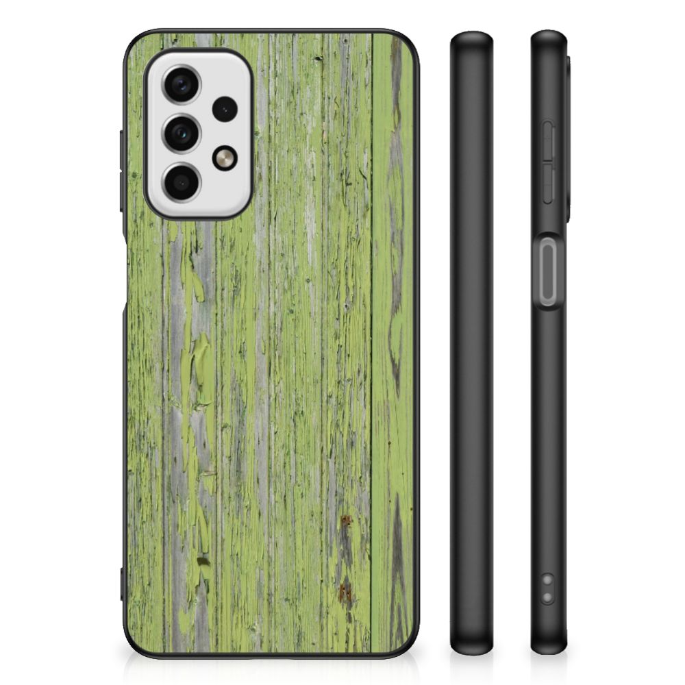 Samsung Galaxy A23 Houten Print Telefoonhoesje Green Wood B2C Telecom