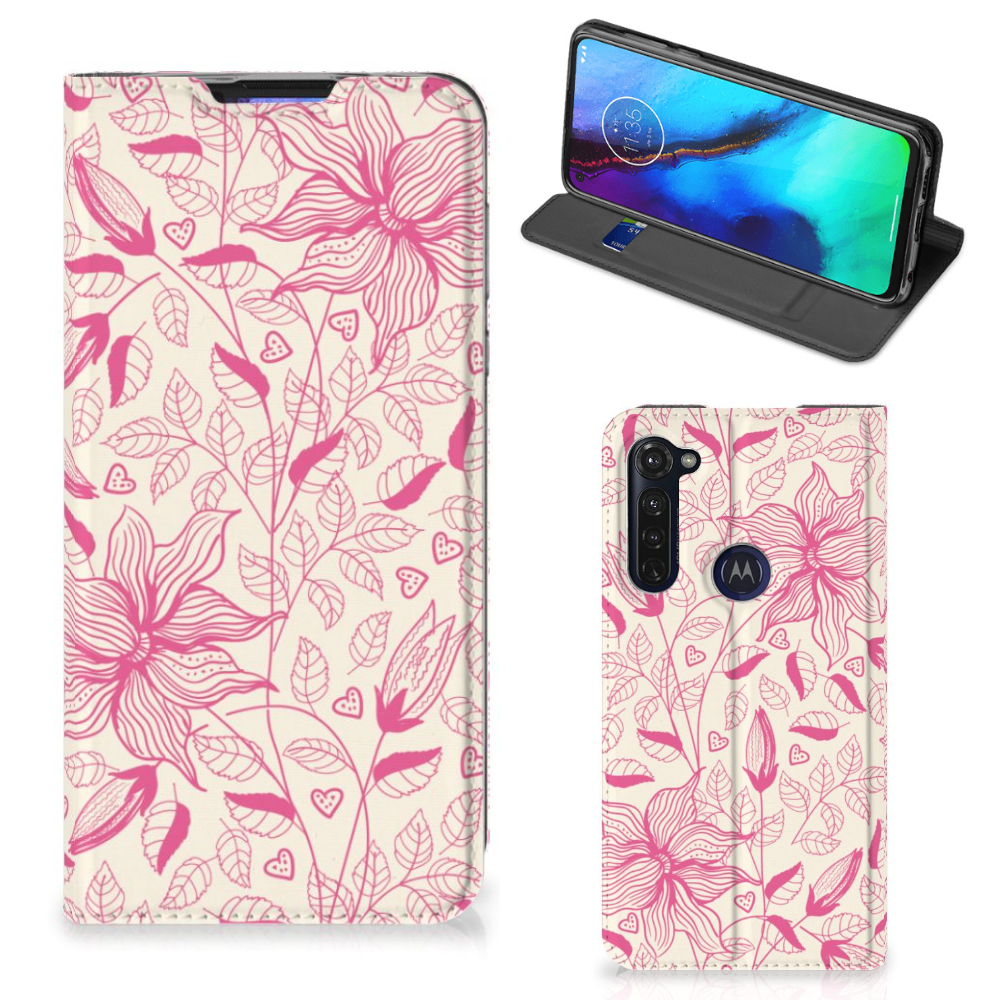 Motorola Moto G Pro Smart Cover Pink Flowers - B2C Telecom