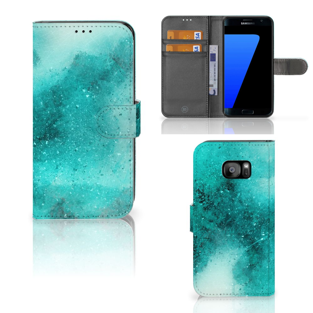 Hoesje Samsung Galaxy S7 Edge Painting Blue