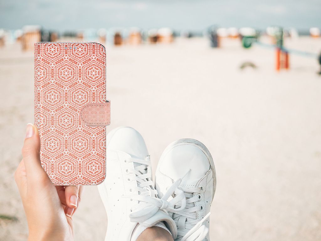 Huawei P40 Lite Telefoon Hoesje Pattern Orange