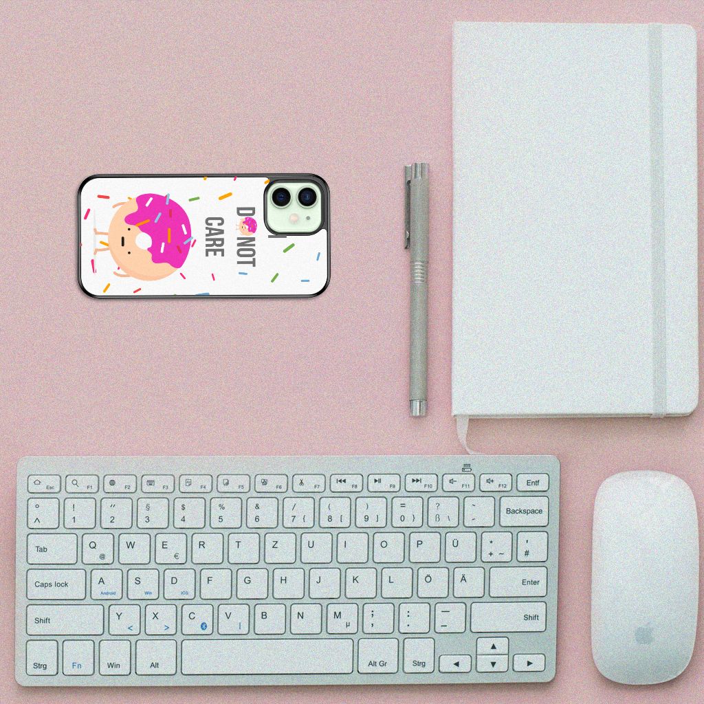 iPhone 12 Mini Silicone Case Donut Roze B2C Telecom
