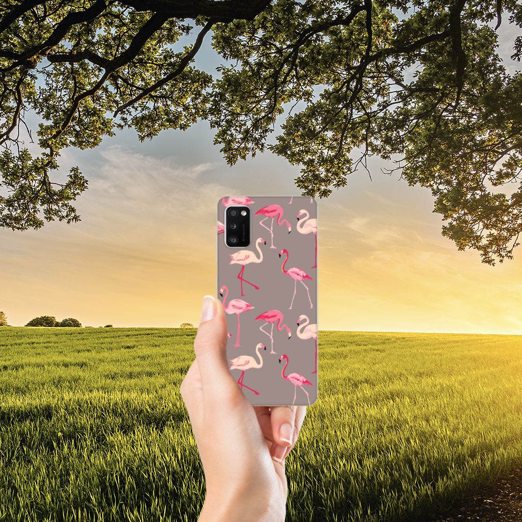 Samsung Galaxy A41 TPU Hoesje Flamingo B2C Telecom