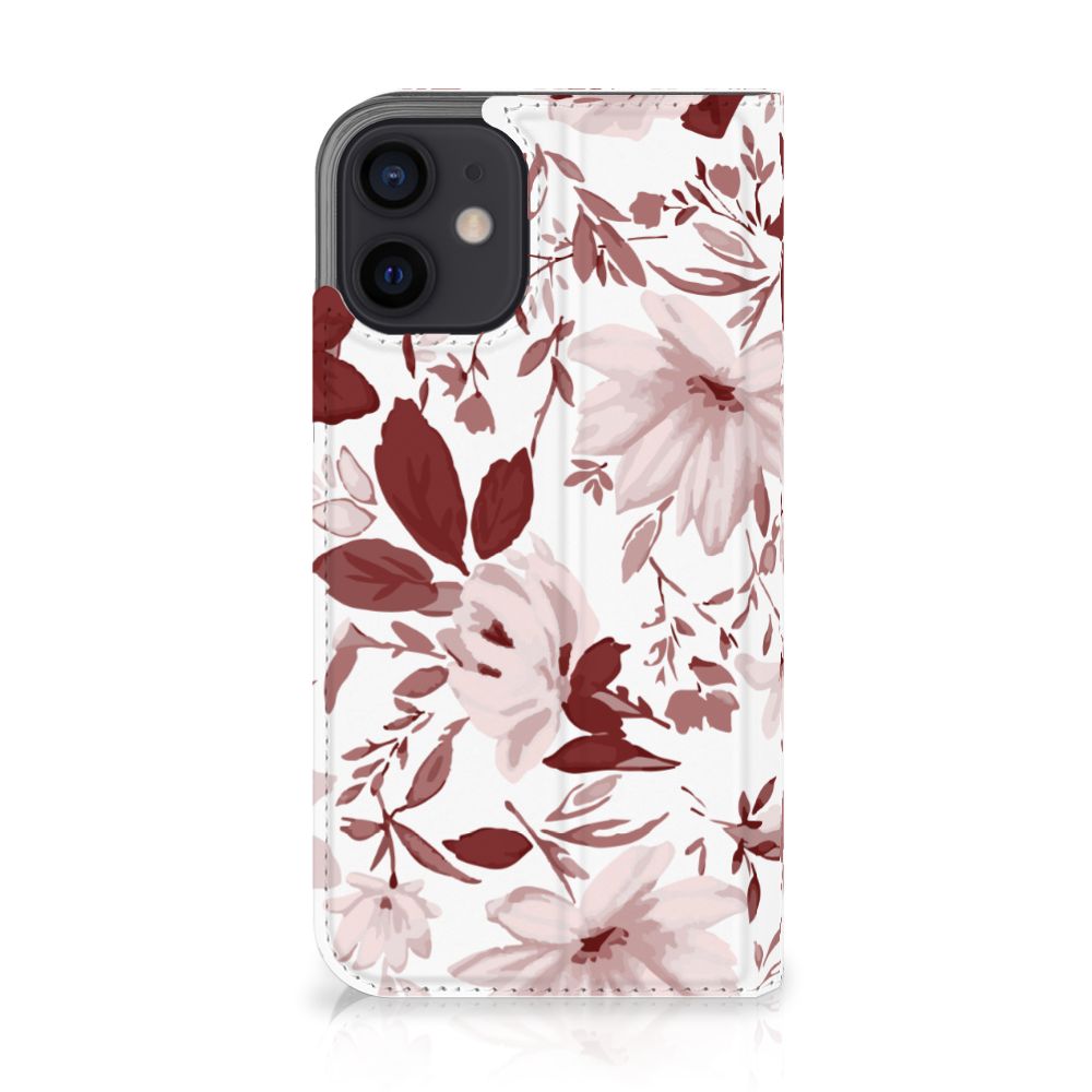 Bookcase iPhone 12 Mini Watercolor Flowers - B2C Telecom