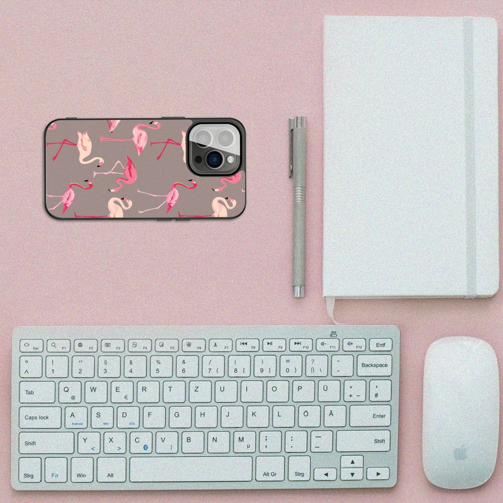 iPhone 13 Pro Dierenprint Telefoonhoesje Flamingo B2C Telecom