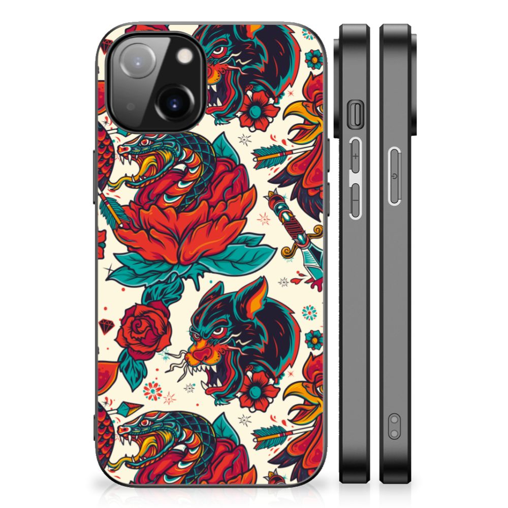 Silicone Back Case voor Apple iPhone 13/14 Old Skool