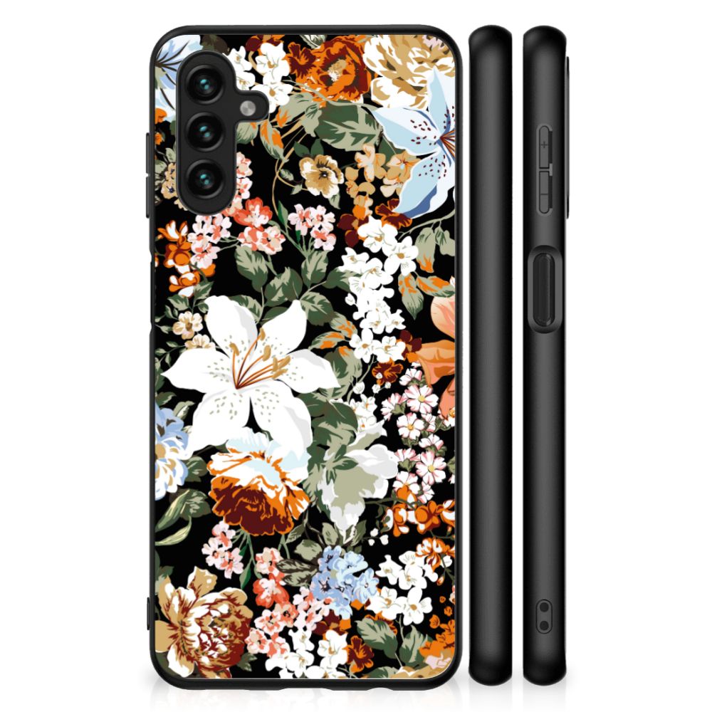 Bloemen Hoesje voor Samsung Galaxy A13 5G | A04s Dark Flowers