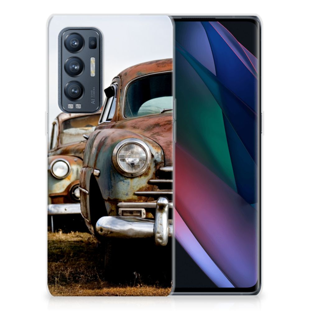 OPPO Find X3 Neo Siliconen Hoesje met foto Vintage Auto B2C Telecom