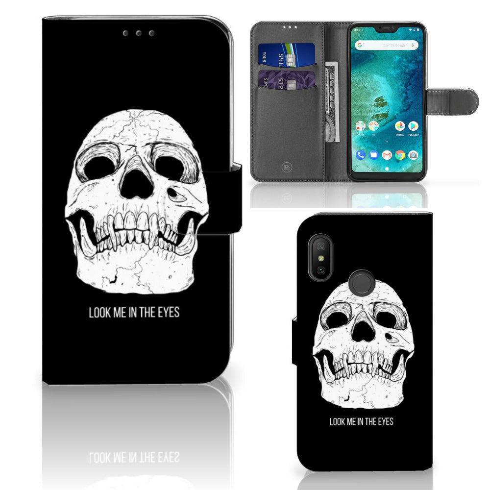 Telefoonhoesje met Naam Xiaomi Mi A2 Lite Skull Eyes