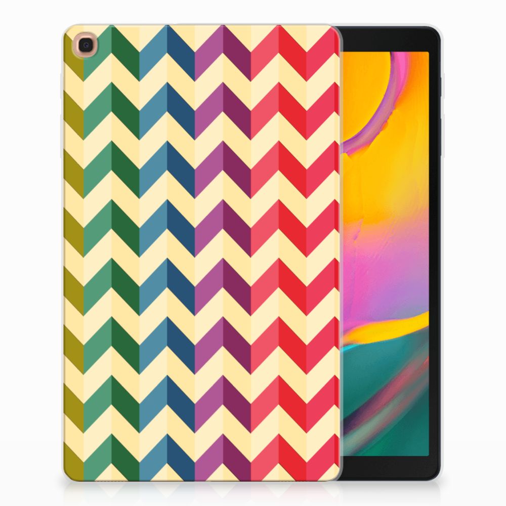 Samsung Galaxy Tab A 10.1 (2019) Hippe Hoes Zigzag Multi Color