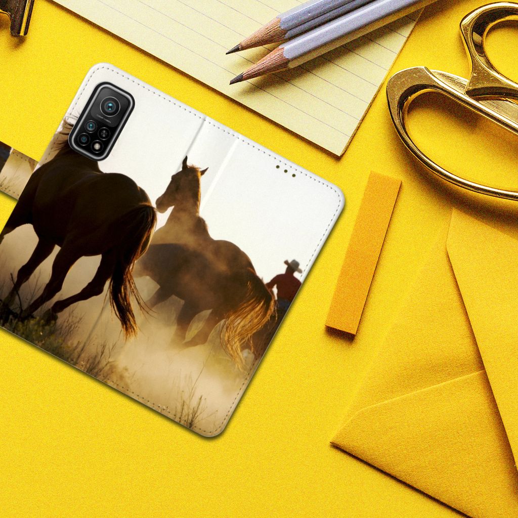 Xiaomi Mi 10T Pro | Mi 10T Telefoonhoesje met Pasjes Design Cowboy
