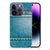 Apple iPhone 14 Pro Silicone Back Cover Jeans met jeansprint en beschermende TPU case.
