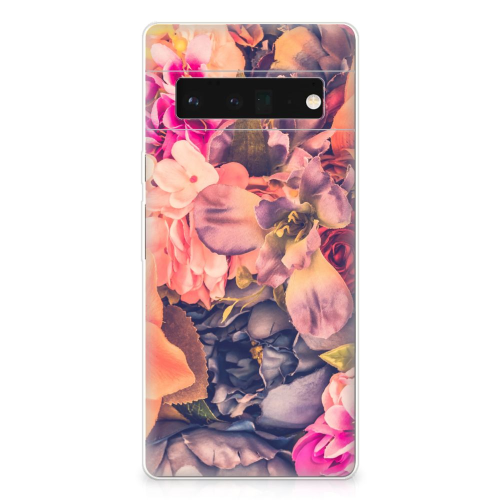 Google Pixel 6 Pro TPU Case Bosje Bloemen