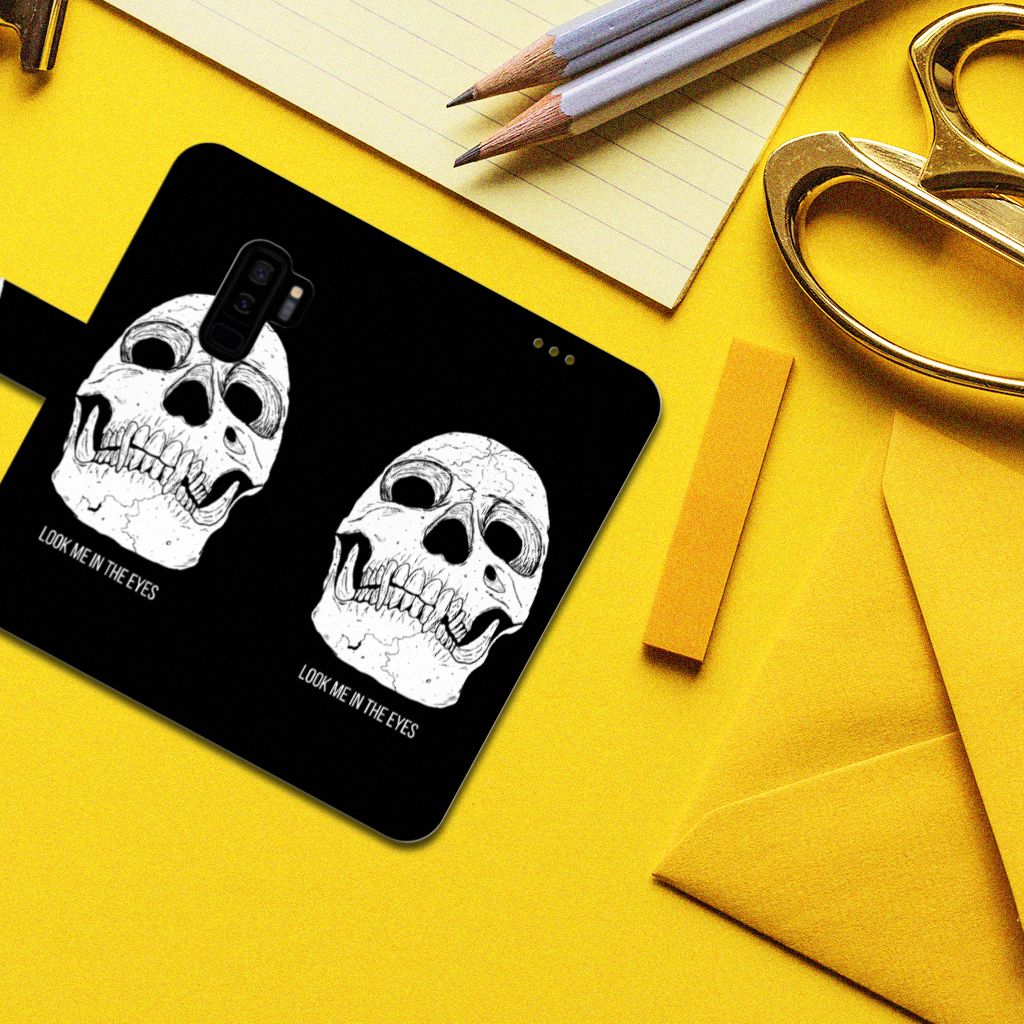 Telefoonhoesje met Naam Samsung Galaxy S9 Plus Skull Eyes
