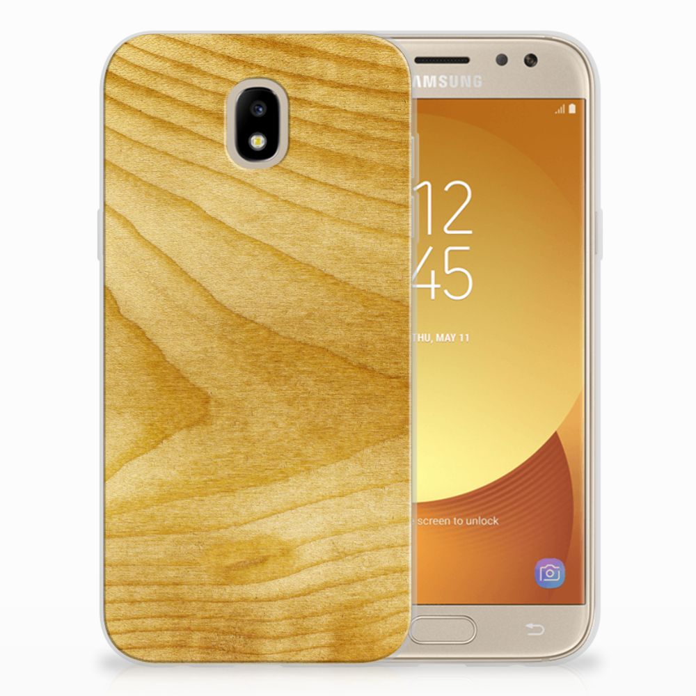 Samsung Galaxy J5 2017 Bumper Hoesje Licht Hout