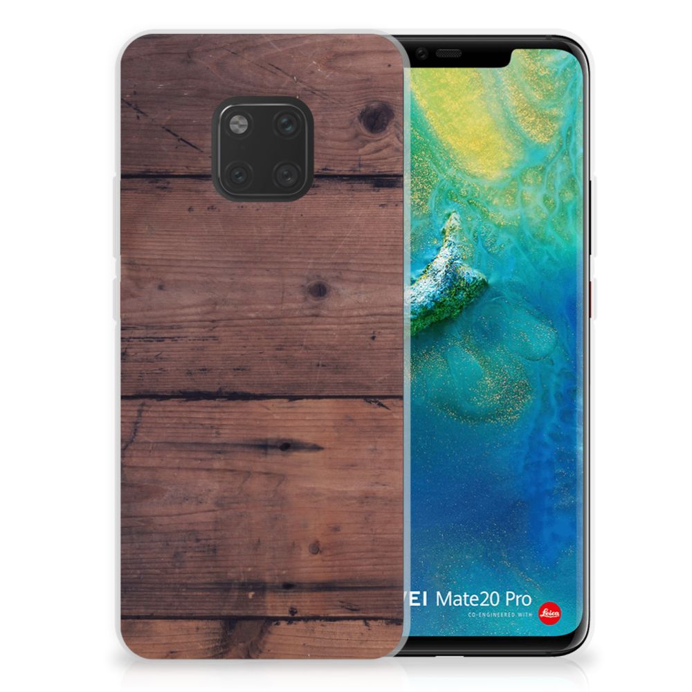 Huawei Mate 20 Pro Bumper Hoesje Old Wood