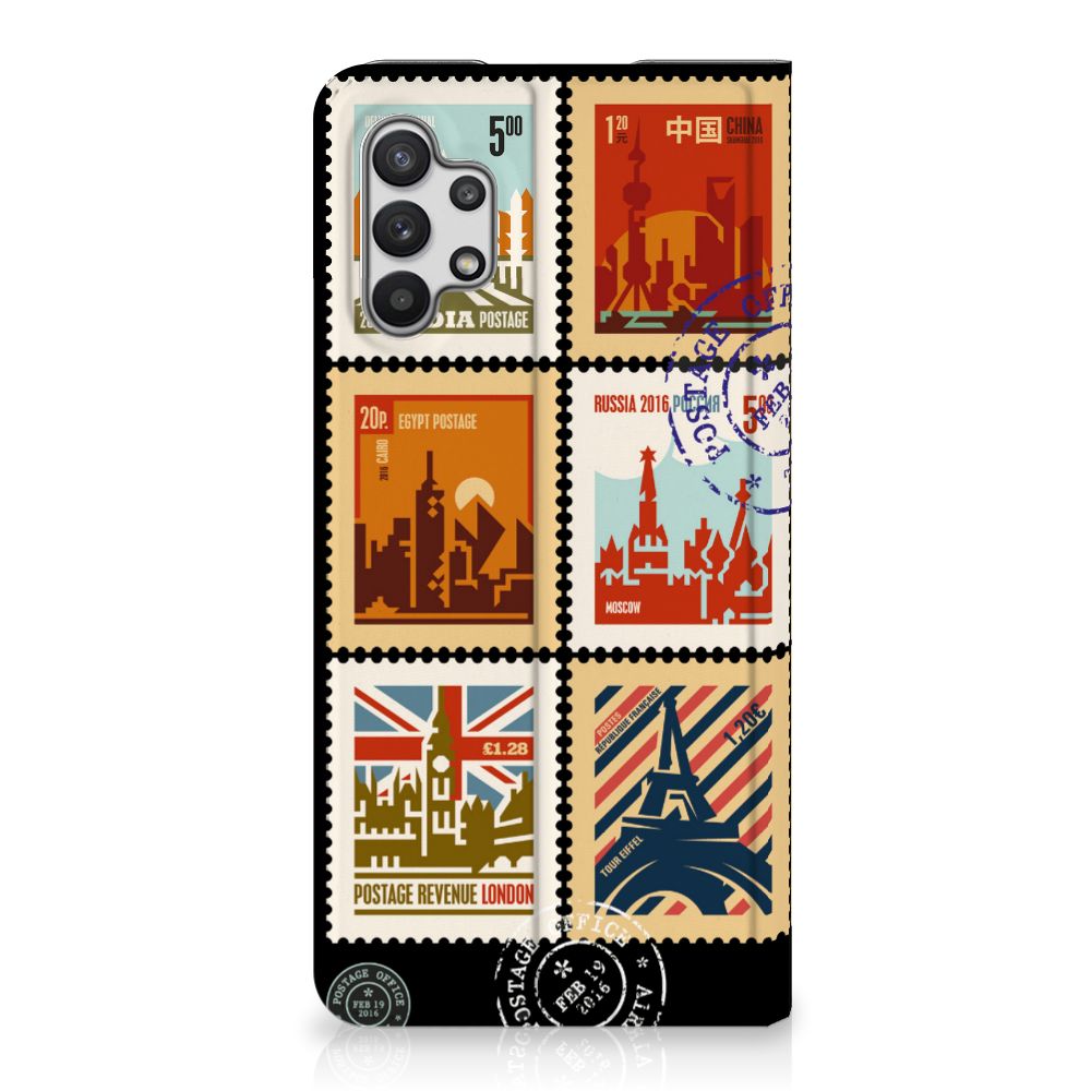 Samsung Galaxy A32 5G Book Cover Postzegels - B2C Telecom