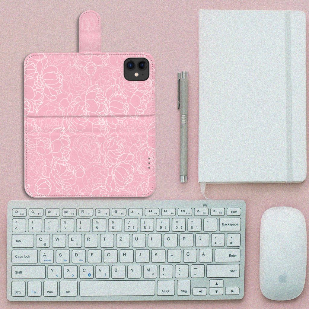 Apple iPhone 11 Hoesje White Flowers