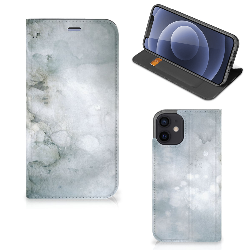 Bookcase iPhone 12 Mini Painting Grey - B2C Telecom
