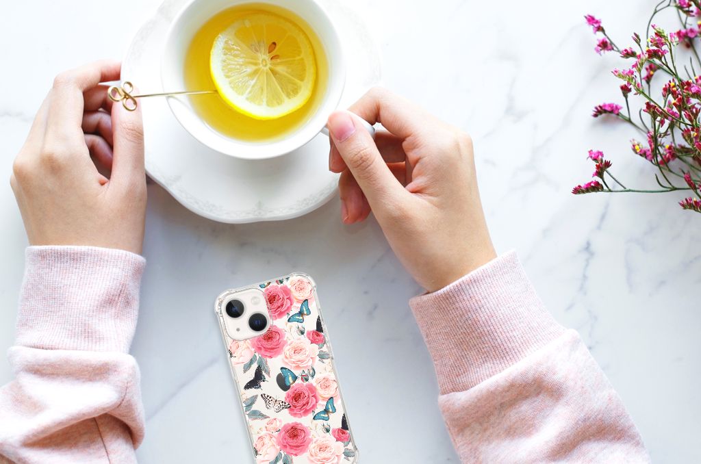 iPhone 13 mini Case Butterfly Roses - B2C Telecom