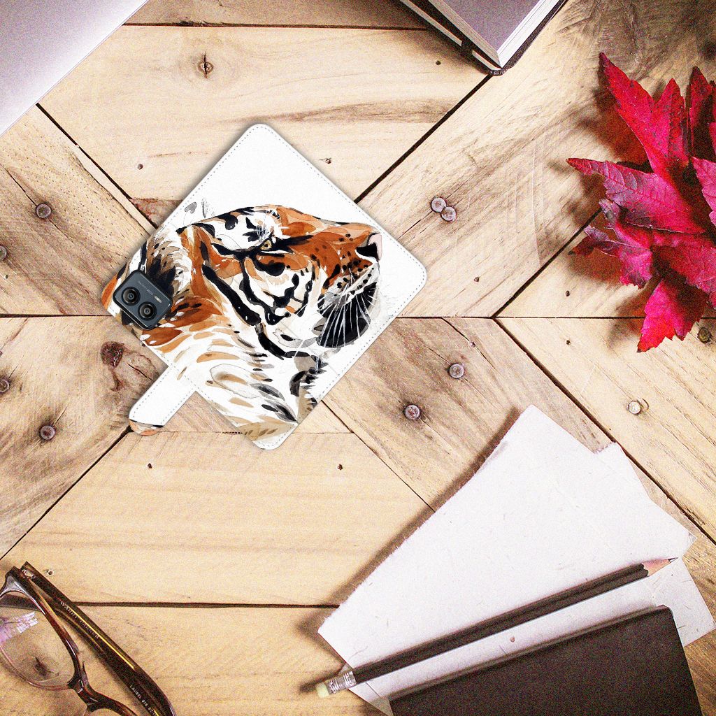 Hoesje Motorola Moto G53 Watercolor Tiger