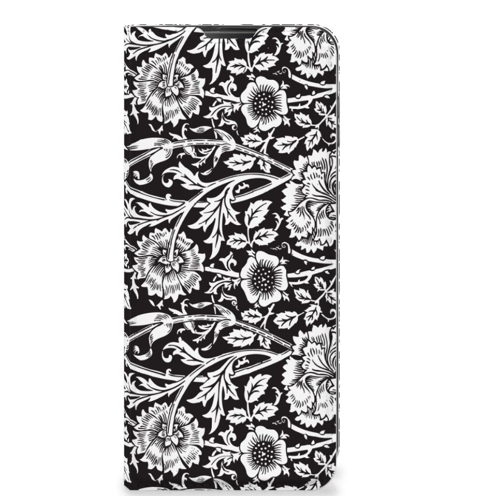 Motorola Moto G 5G Plus Smart Cover Black Flowers - B2C Telecom