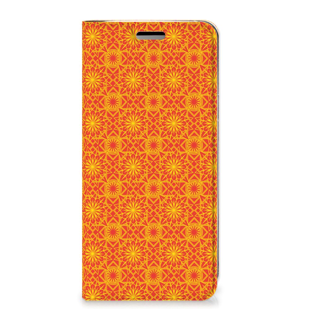 Samsung Galaxy S9 Hoesje met Magneet Batik Oranje