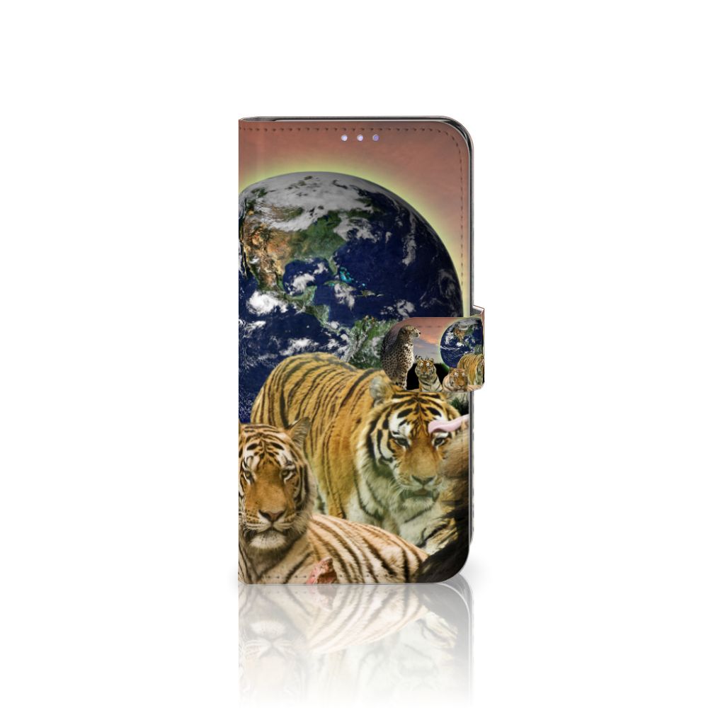 OPPO Find X3 Lite Telefoonhoesje met Pasjes Roofdieren