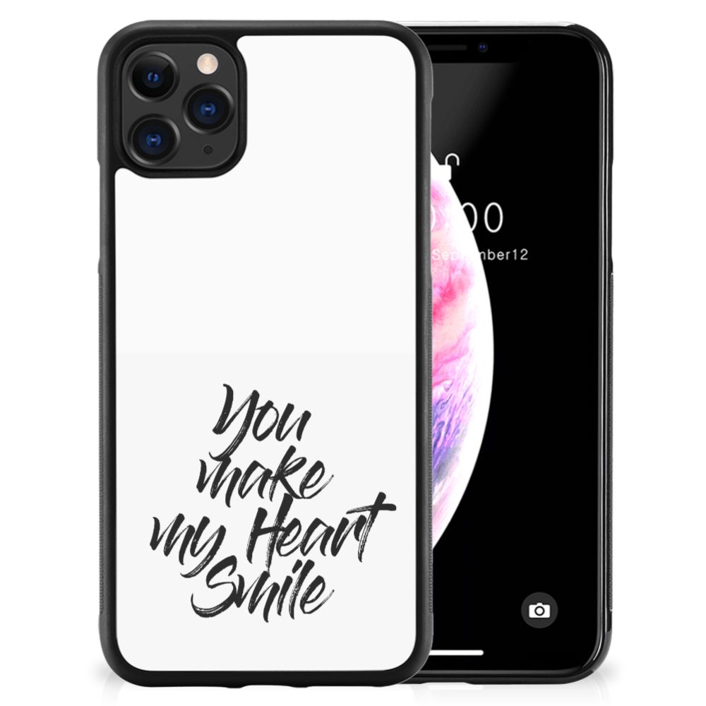 Apple iPhone 11 Pro Max Hoesje met Quotes Heart Smile