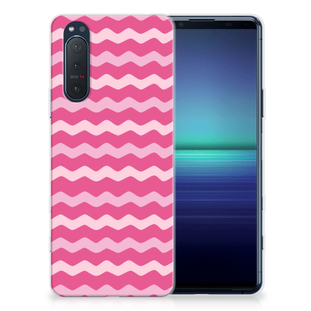 Sony Xperia 5II TPU bumper Waves Pink